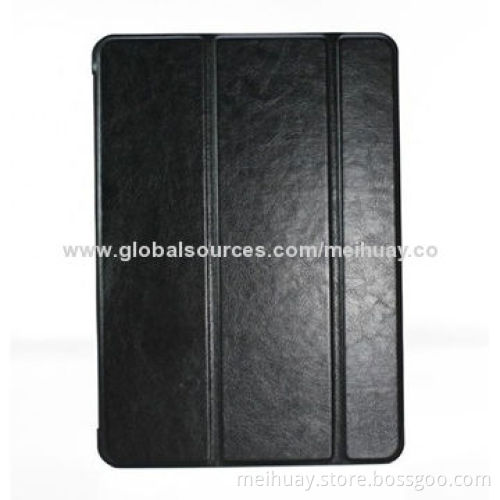 Leather Sleeve Case for iPad, with Three Folds